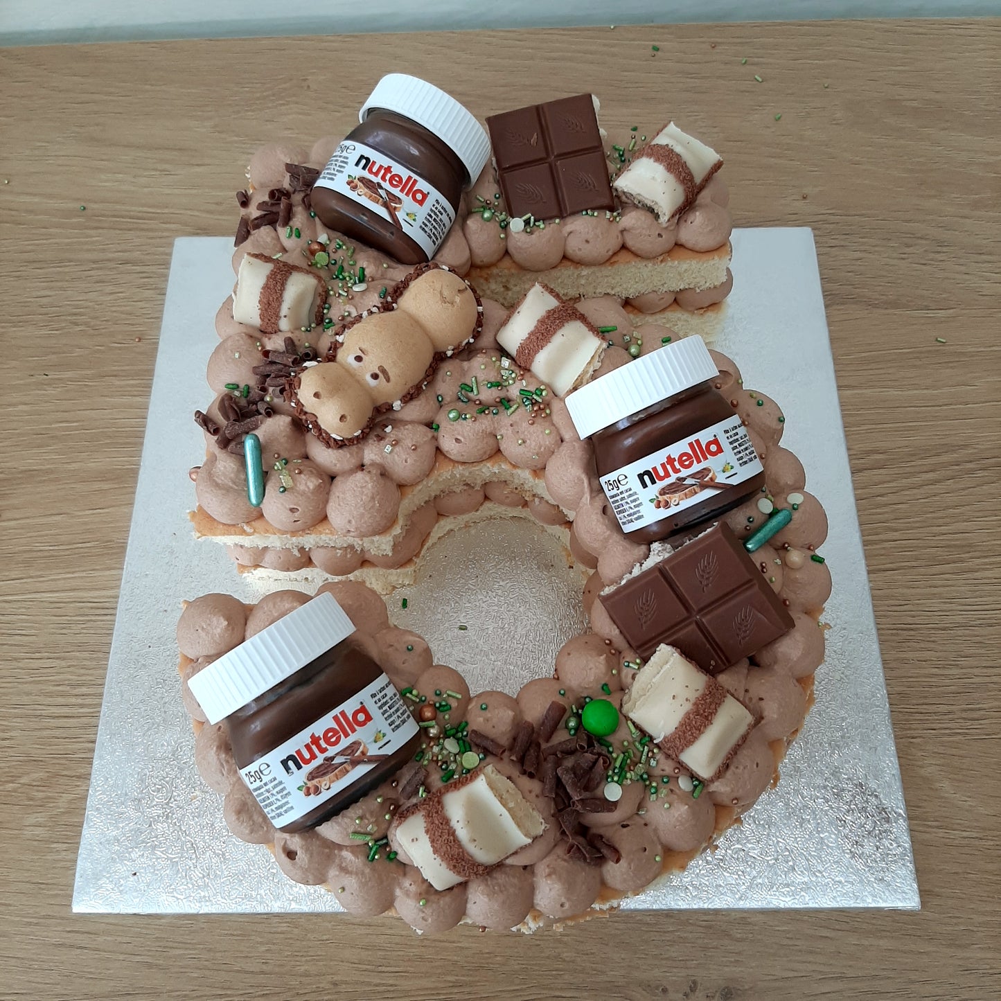 Nummertaart nutella